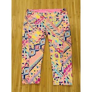 Lilly Pulitzer Weekender Cropped Multi Plantain Party XL